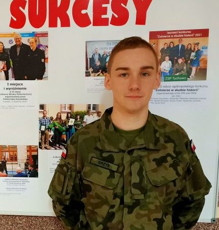 SUKCESY nasze go ucznia wzawodach centralnych Wojsk Obrony Terytorialnej