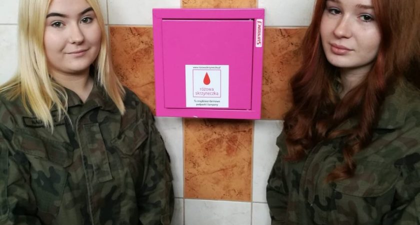Weź, jeśli potrzebujesz, zostaw, jeśli masz nadmiar! Różowa Skrzyneczka w LO TYCHOWO.