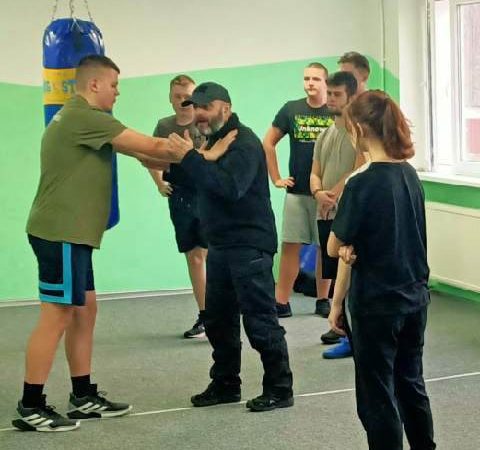 Zajęcia dla uczniów klas Straży Granicznej.