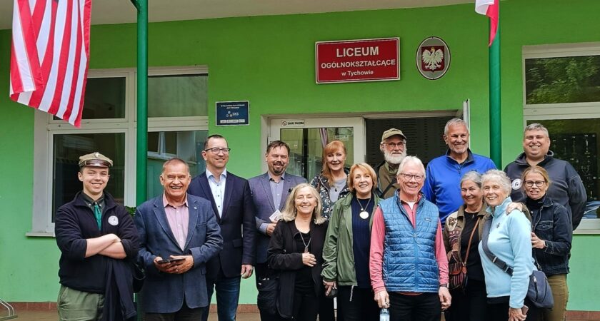 Wizyta potomków lotników amerykańskich.