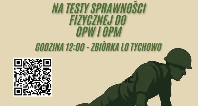 Testy sprawności fizycznej odbędą się 5 czerwca o godzinie 12.00